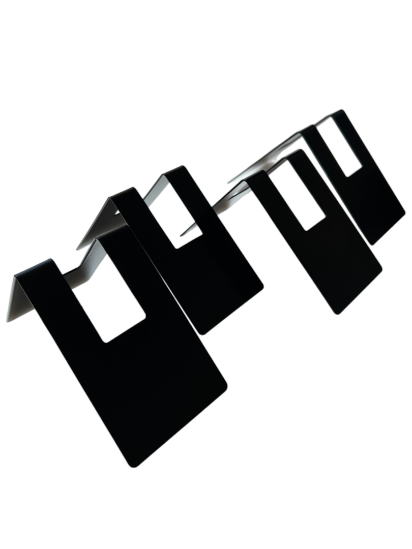 Салфетница металлическая в стиле Лофт, черная, 2 шт