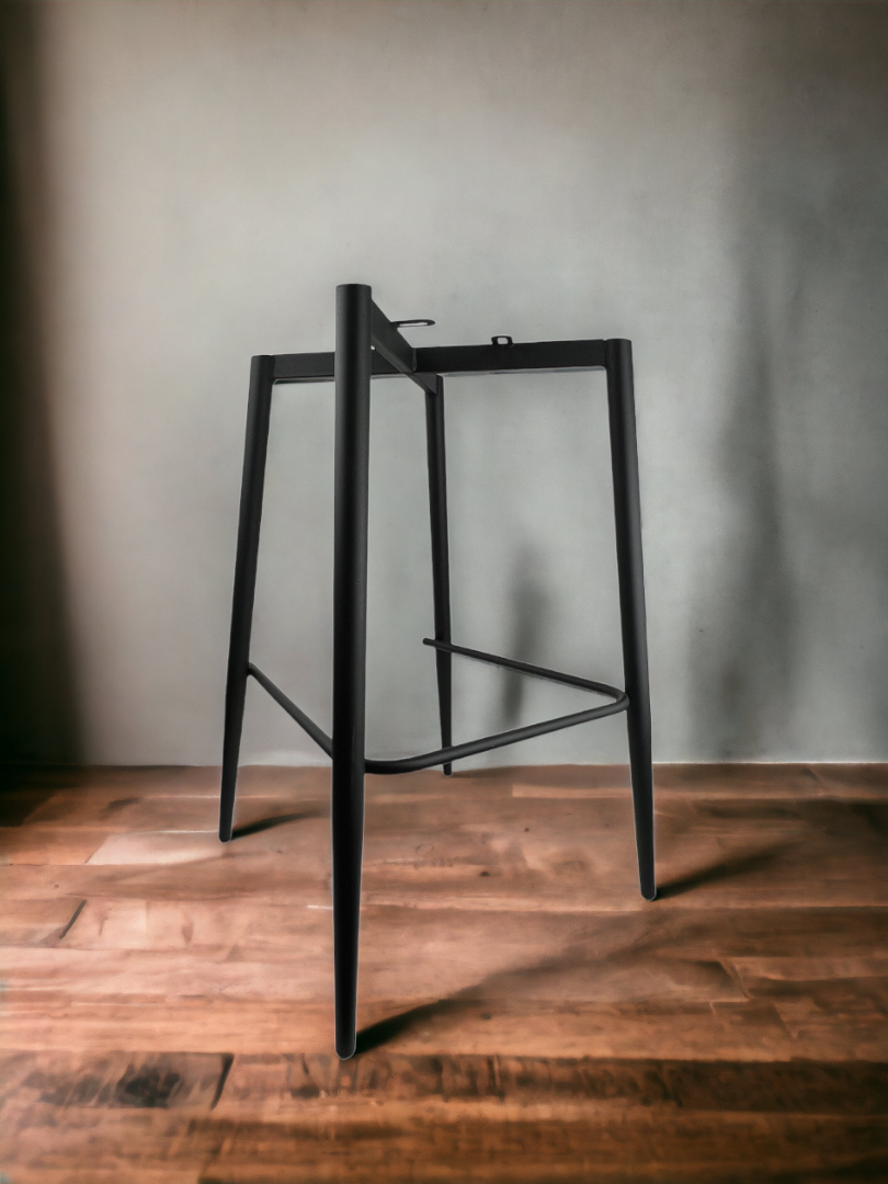 Каркас для барного стула цельный металлический d 32 см, h 73 см, черный