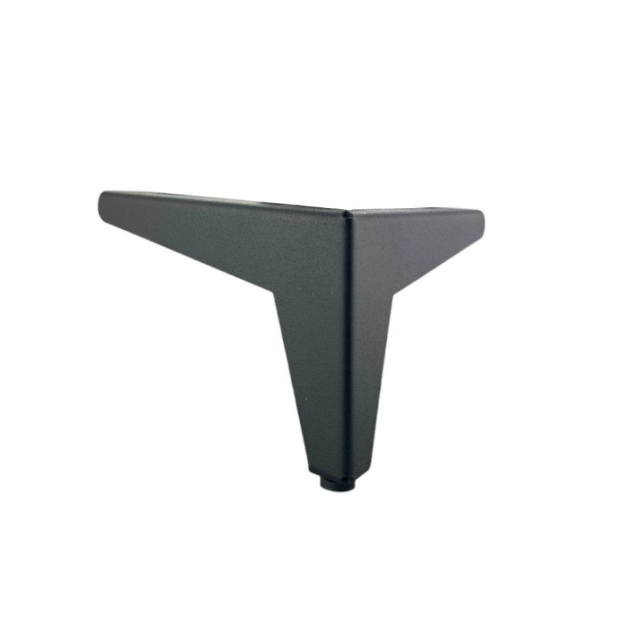 Опора для мебели Н110, треугольная, металлическая, черная S2,0мм, 2 шт.