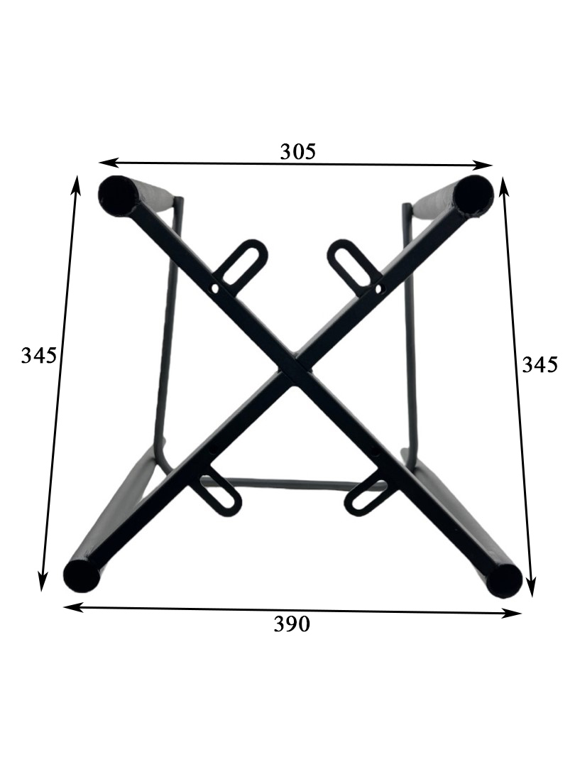 Каркас для барного стула цельный металлический d 32 см, h 63 см, черный
