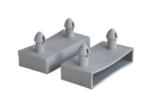 Латодержатель 53мм накладной боковой серый