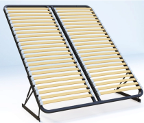 Основание Премиум 120*200 с подъемным механизмом с узкой  ламелью 38мм, каучуковый латодержатель