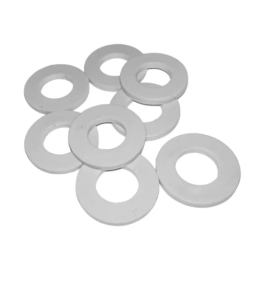 Шайба плоская DIN 125A для резьбы М8, полиамидная (пластиковая), белая, 30 шт Шайба плоская DIN 125A для резьбы М8, полиамидная (пластиковая), белая, 30 шт