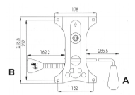 Механизм качания для кресла Топ Ган LUX 150*250мм