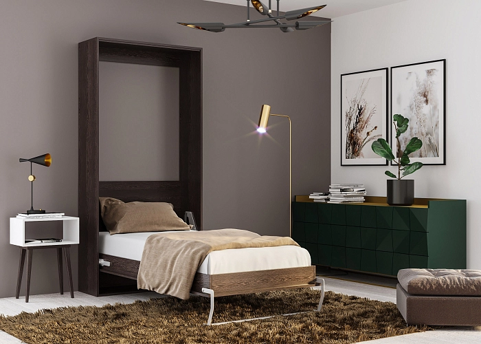 Шкаф кровать SMART 90*200*18 венге