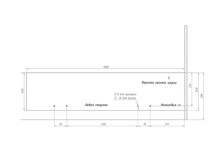 Механизм подъема кровати МПК 500, газлифты 800N