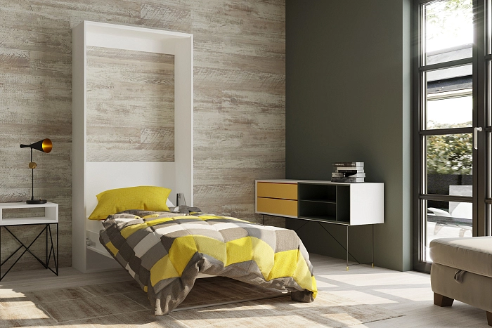 Шкаф кровать SMART 90*200*18 белый