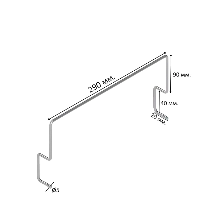 Держатель матраса 40*20 мм