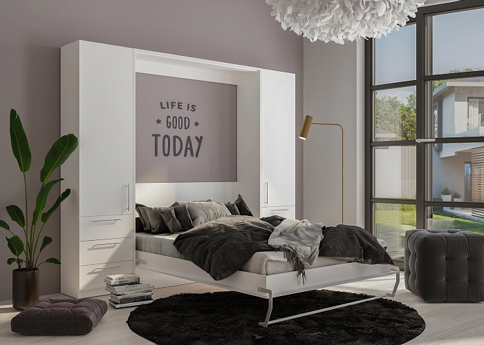Шкаф кровать SMART 140*200*18 белый