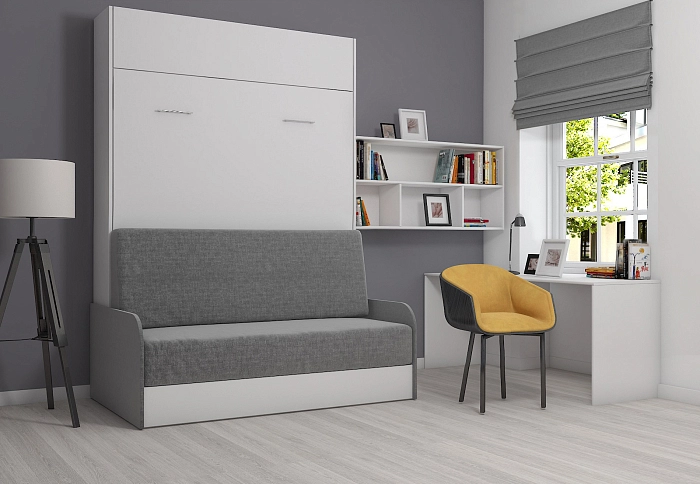 Шкаф кровать STUDIO SOFA 160*200*18 белый c ящиком для хранения