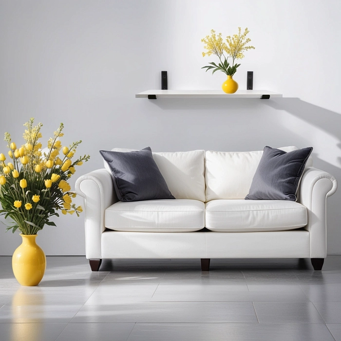 Полка 60х20 см белая Премиум с кронштейнами черного цвета Полка 60х20 см белая Премиум с кронштейнами черного цвета