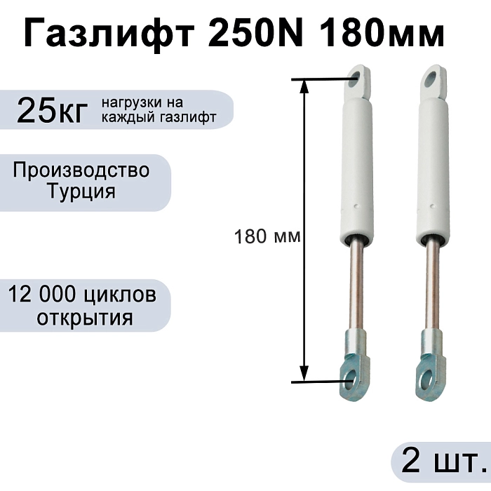 Газлифт 250N 180мм