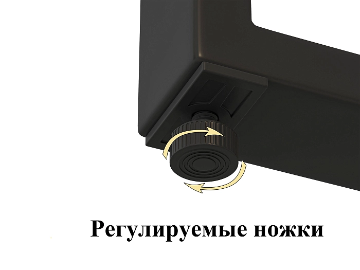 Подстолье барное 1100*550, цвет черный, комплект 2шт